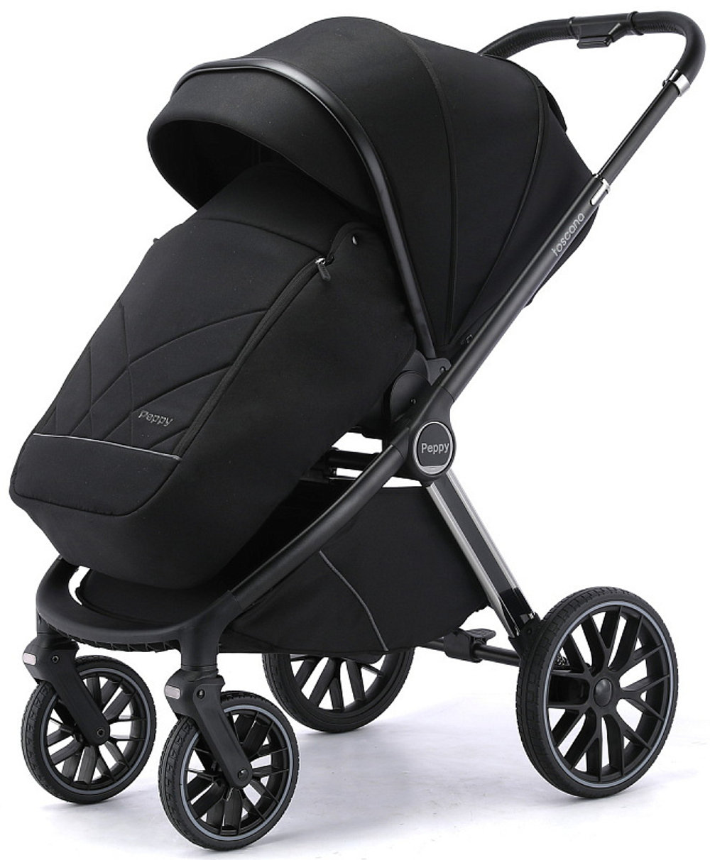 Детская коляска Peppy Toscana 2 в 1 Black черный