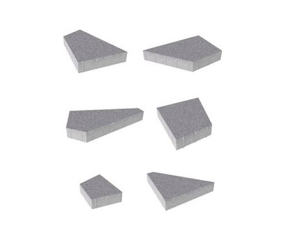 Тротуарная плитка ВЫБОР, форма Оригами, h=80мм