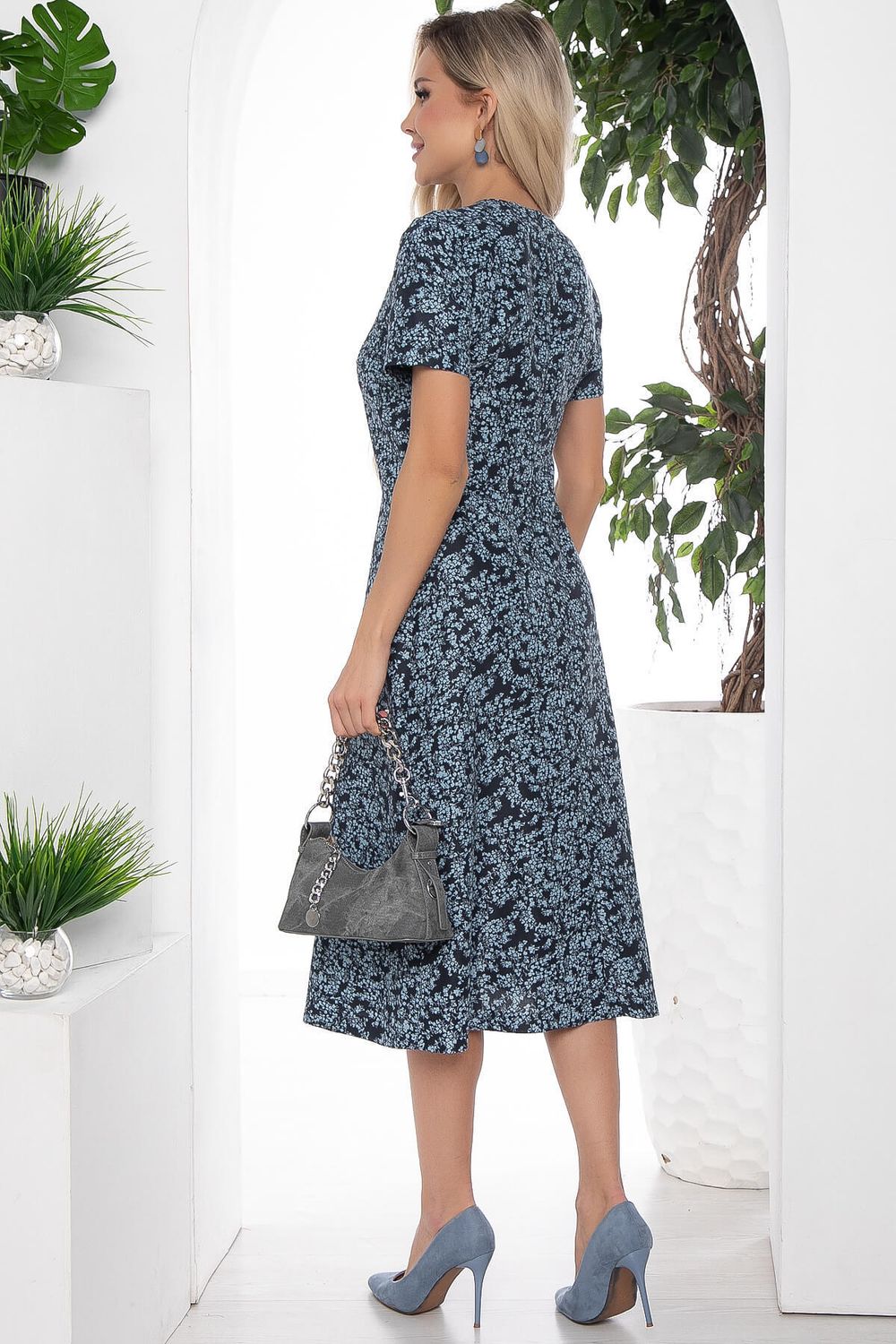 Платье Кокетливая (синее) П10375 LT Collection