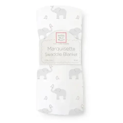 SwaddleDesigns SD-458PP Пеленка маркизет - Elephant & Chickies, Pastel Pink