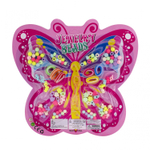 Набор для создания украшений-бусины Alingar, 280х295х15мм, "Бабочка 3", 6 вид. бус., резинки для волос, 2х0,5 м леска, блистер с европод.