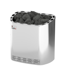 Электрическая печь SAWO SCANDIA SCA-90NS-Z (9 кВт, внутри оцинковка, снаружи нержавейка), выносной пульт (пульт и блок мощности докупаются отдельно)