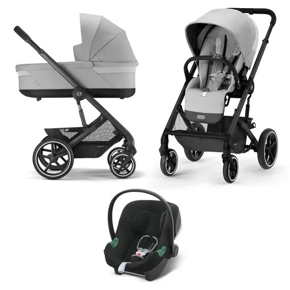 Детская коляска Cybex Balios S Lux BLK 3 в 1 Lava Grey