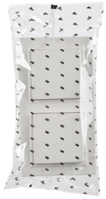 BRITE Комплект 1-местная с заземлением с защитными шторками и крышкой 16А IP44 2 штуки в сборе с двойной рамкой РСбш10-3-44-БрБ белый