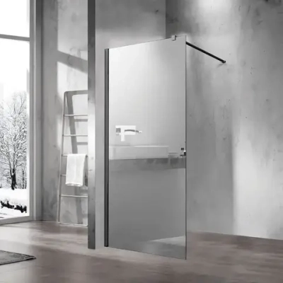 Душевая перегородка Walk-In VSW-1H100MRB, 1000*2000, черный, стекло зеркальное, , шт