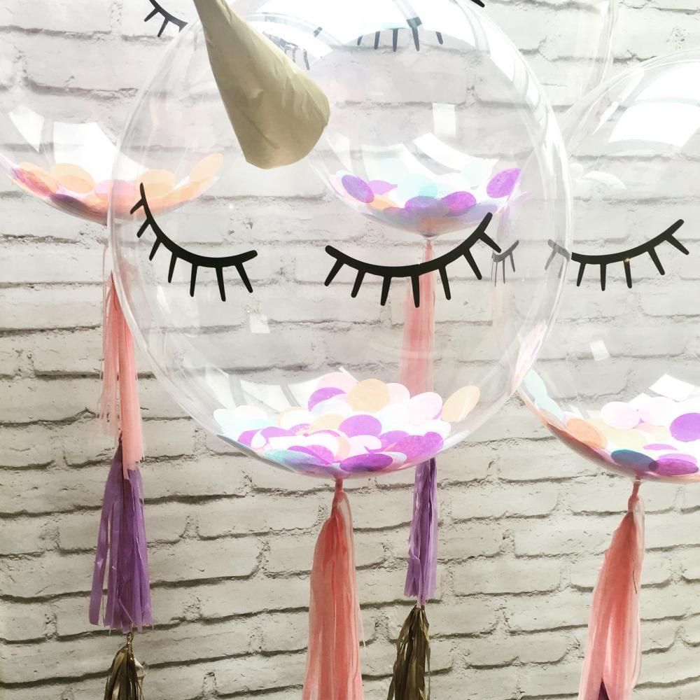 Шар (18"/46 см) Сфера 3D, Deco Bubble, Прозрачный