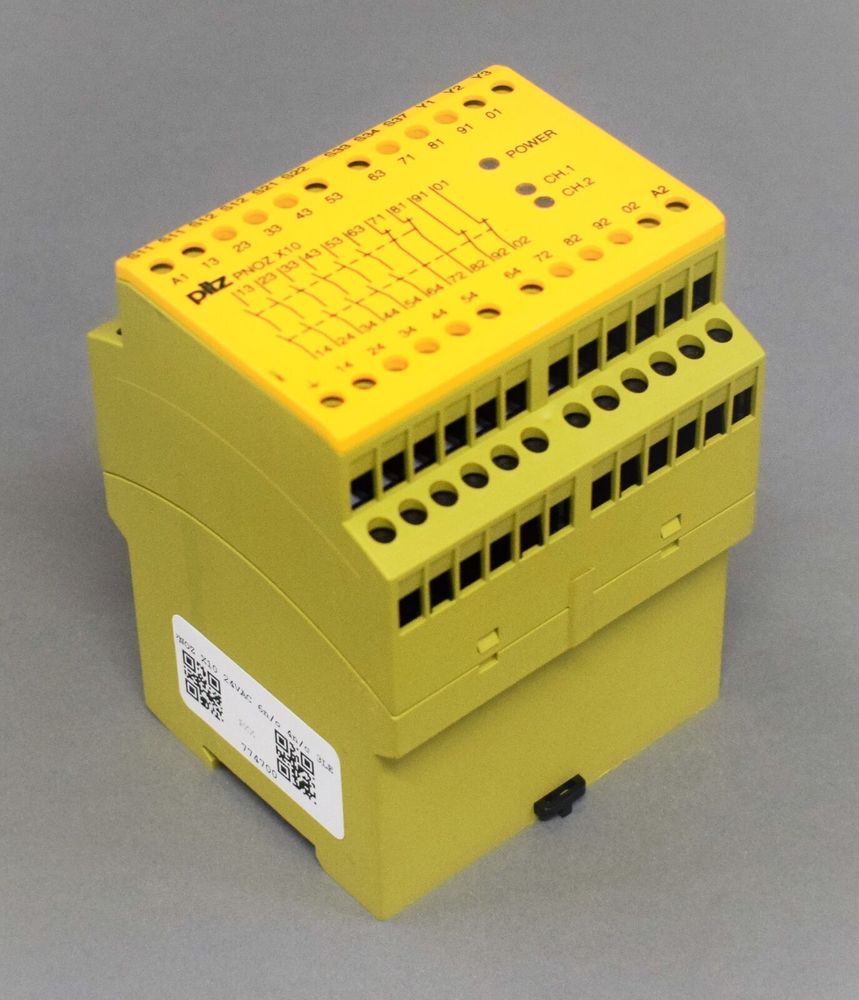 PILZ PNOZ X10 24VAC 6n/o 4n/c 3LED