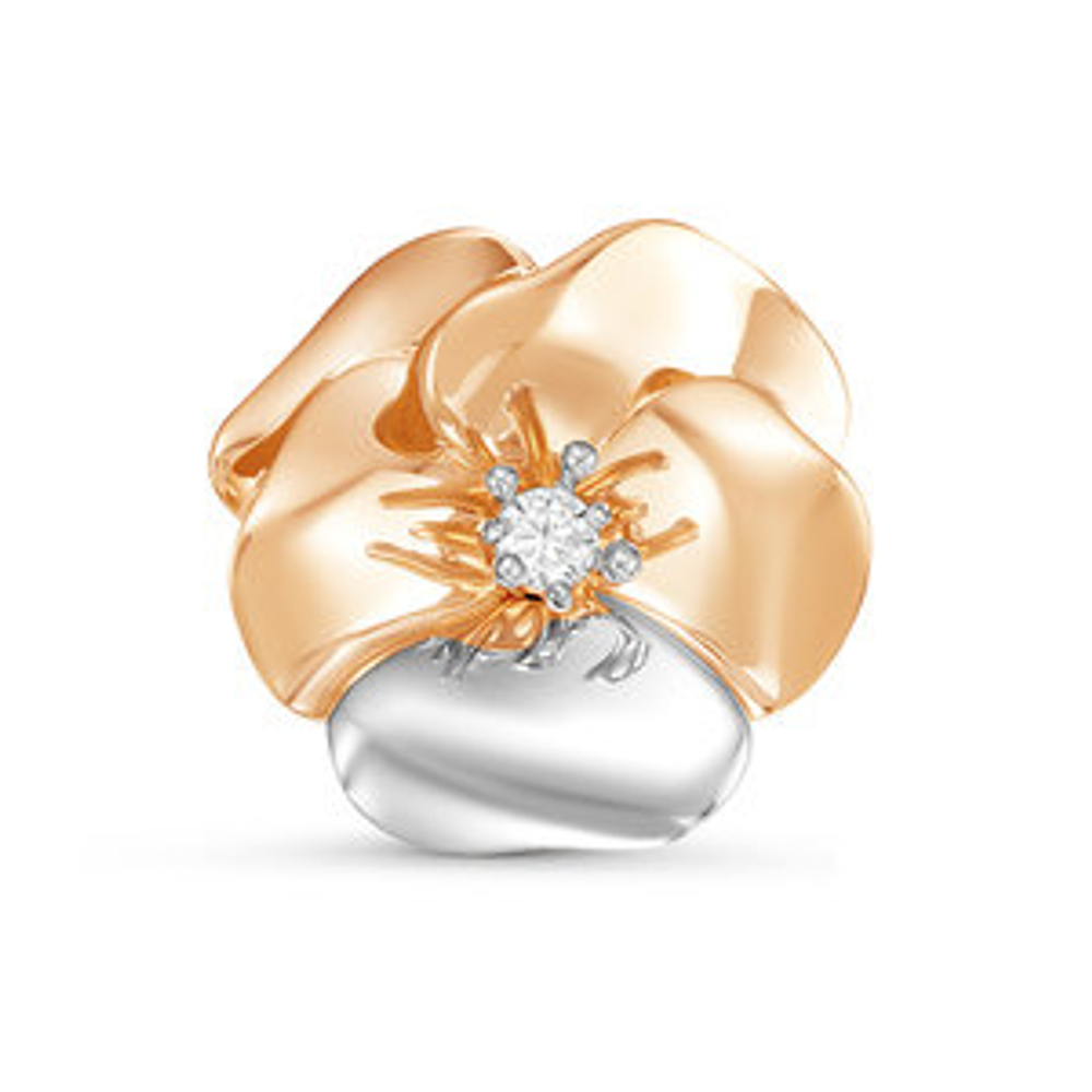 Подвеска из золота с фианитами