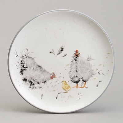 Тарелка 21см "Funny hens"