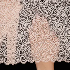 Кружево эластичное жасмин 21 см, Китай