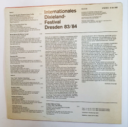 Винтажная виниловая пластинка LP Сборник Internationales Dixieland-Festival Dresden 83 84 (GDR 1984)