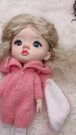 Комбенизон кролика розовый