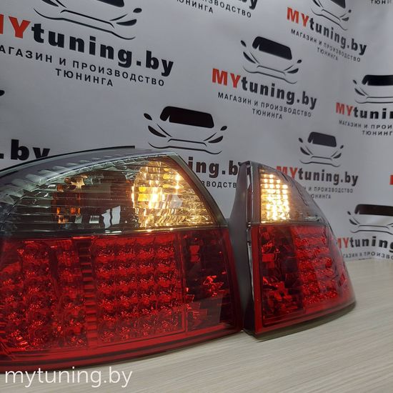 Задние фонари red smoke led для Audi A4 B6
