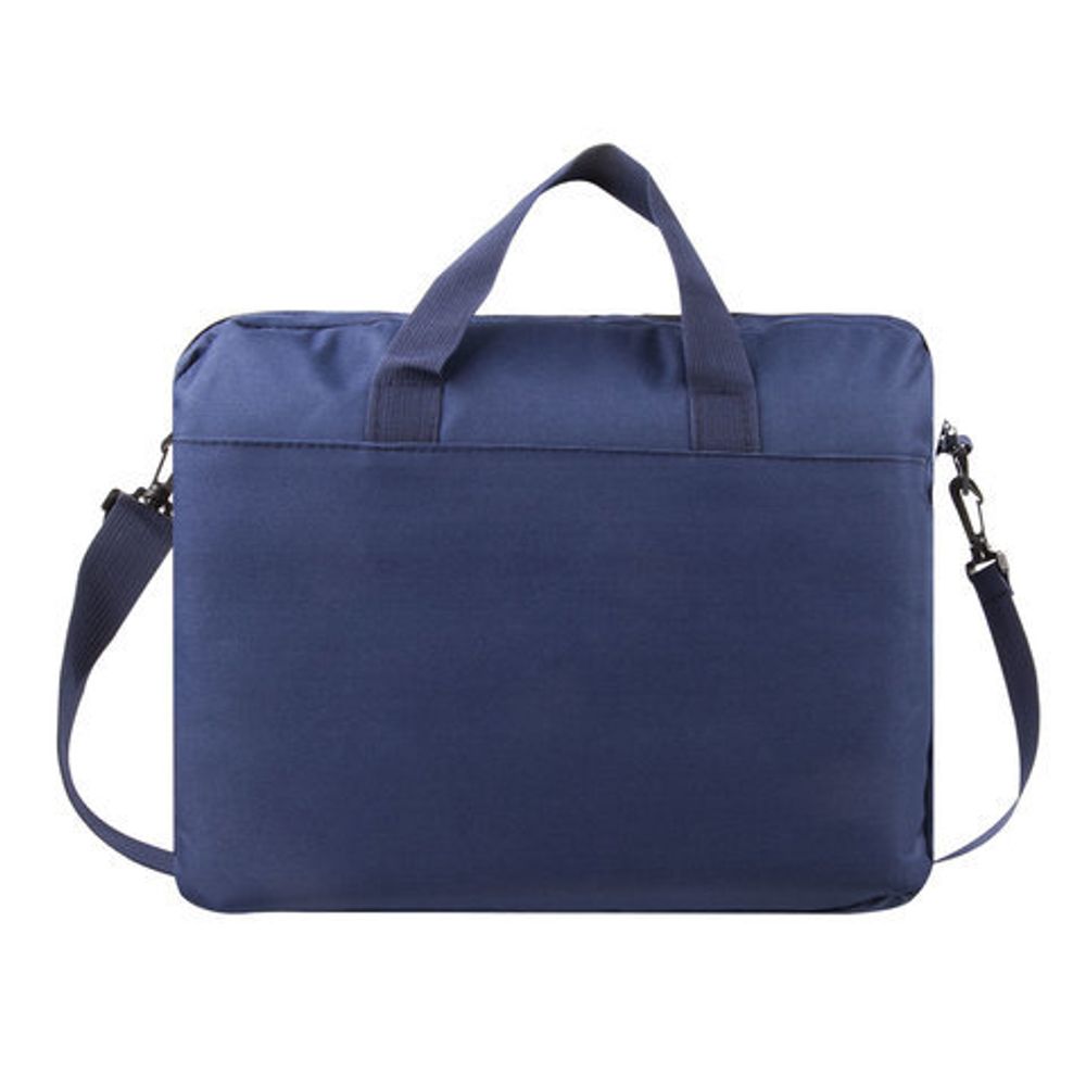 Сумка деловая для документов из ткани на молнии, 37х32х5 см, синяя, STAFF "Manager", 228346