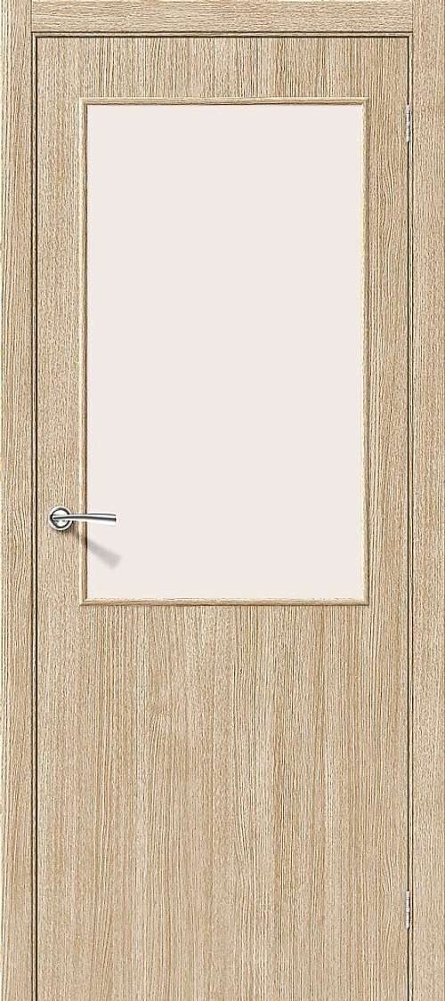 Дверь Гост-13 / Цвет Л-21 (БелДуб) / Стекло Magic Fog / Двери Браво