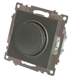 Выключатель диммирующий TRIAC (механизм) 250В, 500W, серия Катрин, графит, GLS10-7106-06 49413