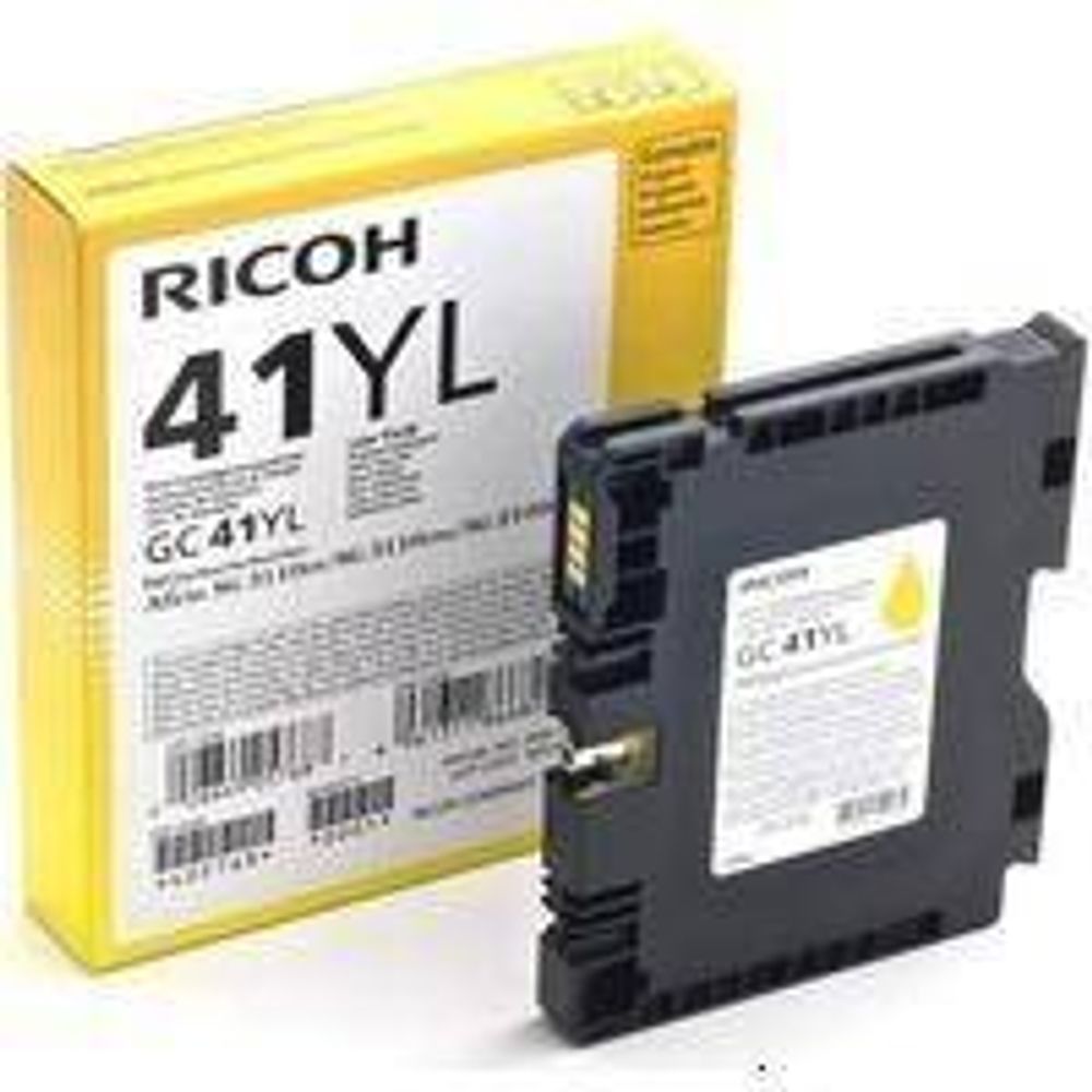 Картридж гелевый для RICOH Aficio 3110DN/ 3110DNw/3100SNw/3110SFNw/7100DN yellow (405768/type GC 41YL) 0.6К