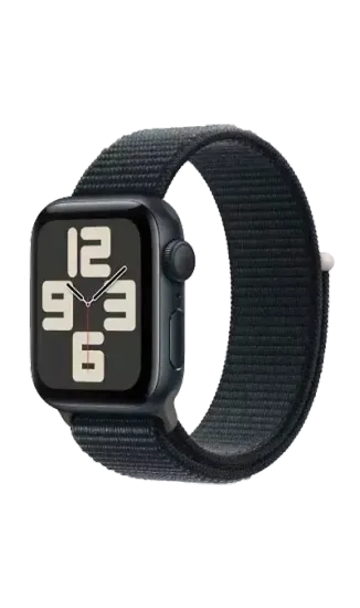 Apple Watch SE 2023, 44 мм черный , текстильный ремешок