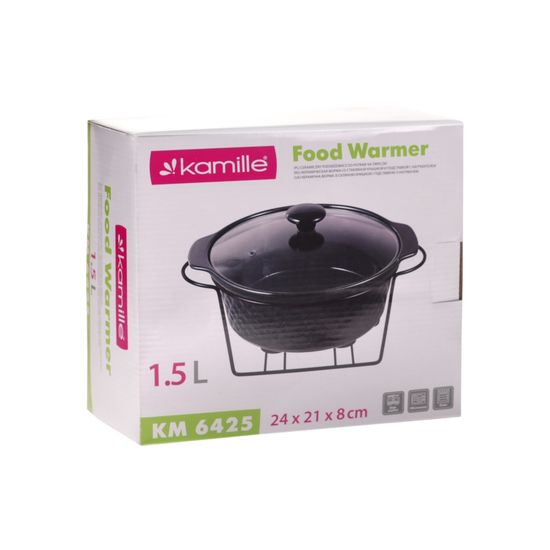 Мармит керамический 1,5 л. круглый Kamille KM 6425