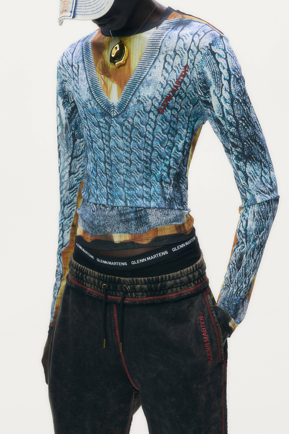 H&M - Glenn Martens Набор из 5 коротких трусов-боксеров, черный