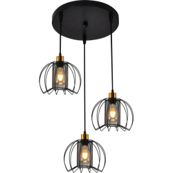 Светильник подвесной (подвес) Rivoli Adelaida 5108-203 3хЕ27 60 Вт лофт-кантри | Rivoli