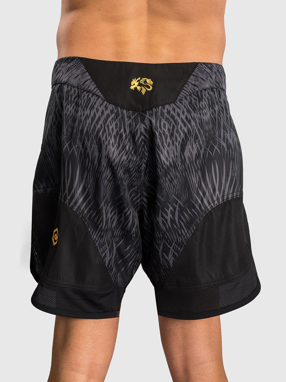 Шорты ММА Venum x Chimaev Wild Borz Black/Grey/Gold