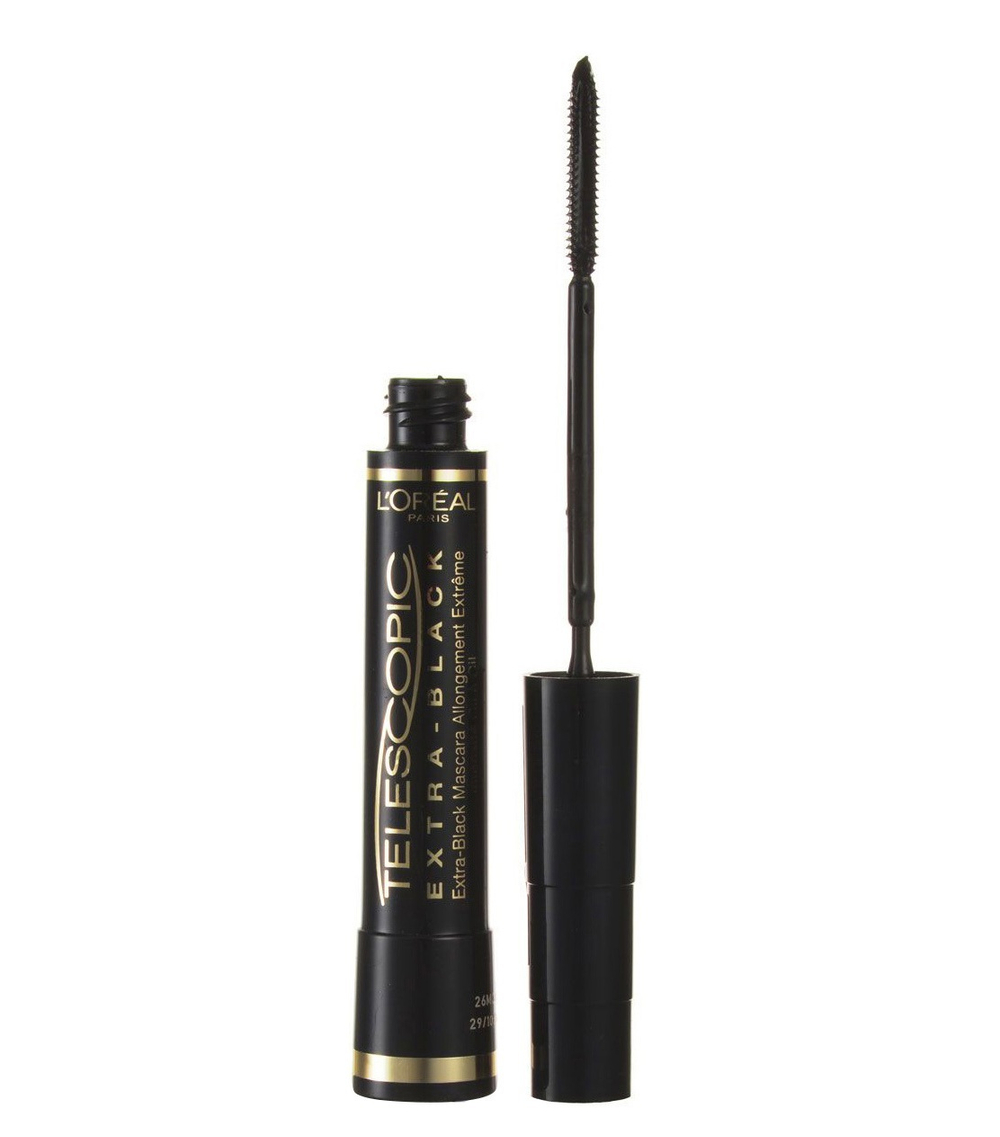 L'Oreal Paris Тушь для ресниц Телескопик, для удлинения и разделения, Экстра черный, 8 мл