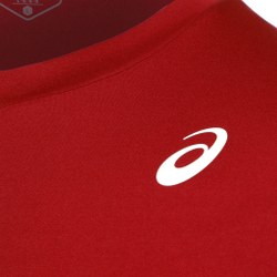 Мужское теннисное поло ASICS Court Shortsleeve Tee T-Shirt Men - Dark Red, Red
