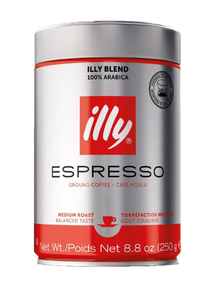 Кофе молотый ILLY Espresso средняя обжарка 250 г, 4 шт