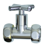 Кран для ПС ПРЯМОЙ  1"г х 1"г КРЕСТ ViEiR  (30/1пар)