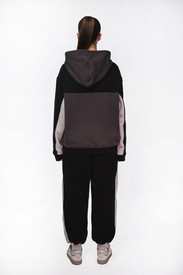 Брюки Little Lamb черный/серый - фото 3