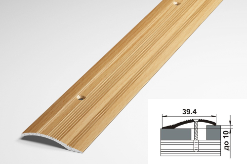 Порог ПР-02 39х10х900 Бук натуральный