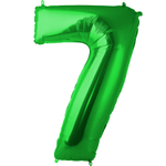 Шар фольгированный Цифра 7 101 см (Зеленый)
