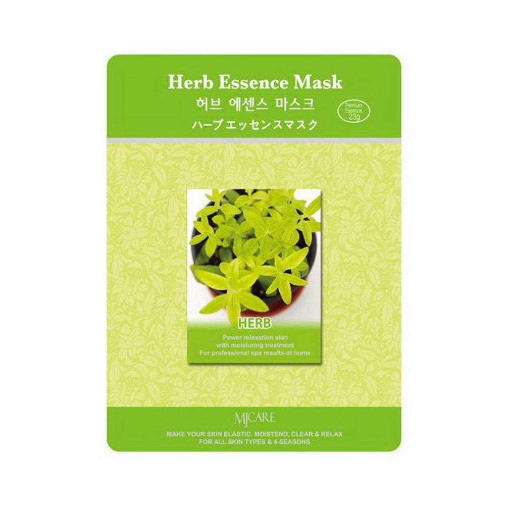 Тканевая маска для лица лечебные травы MIJIN Care Mask