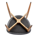 Стул Bradex Home Lucas тёмно-серый букле с ножками цвета орех