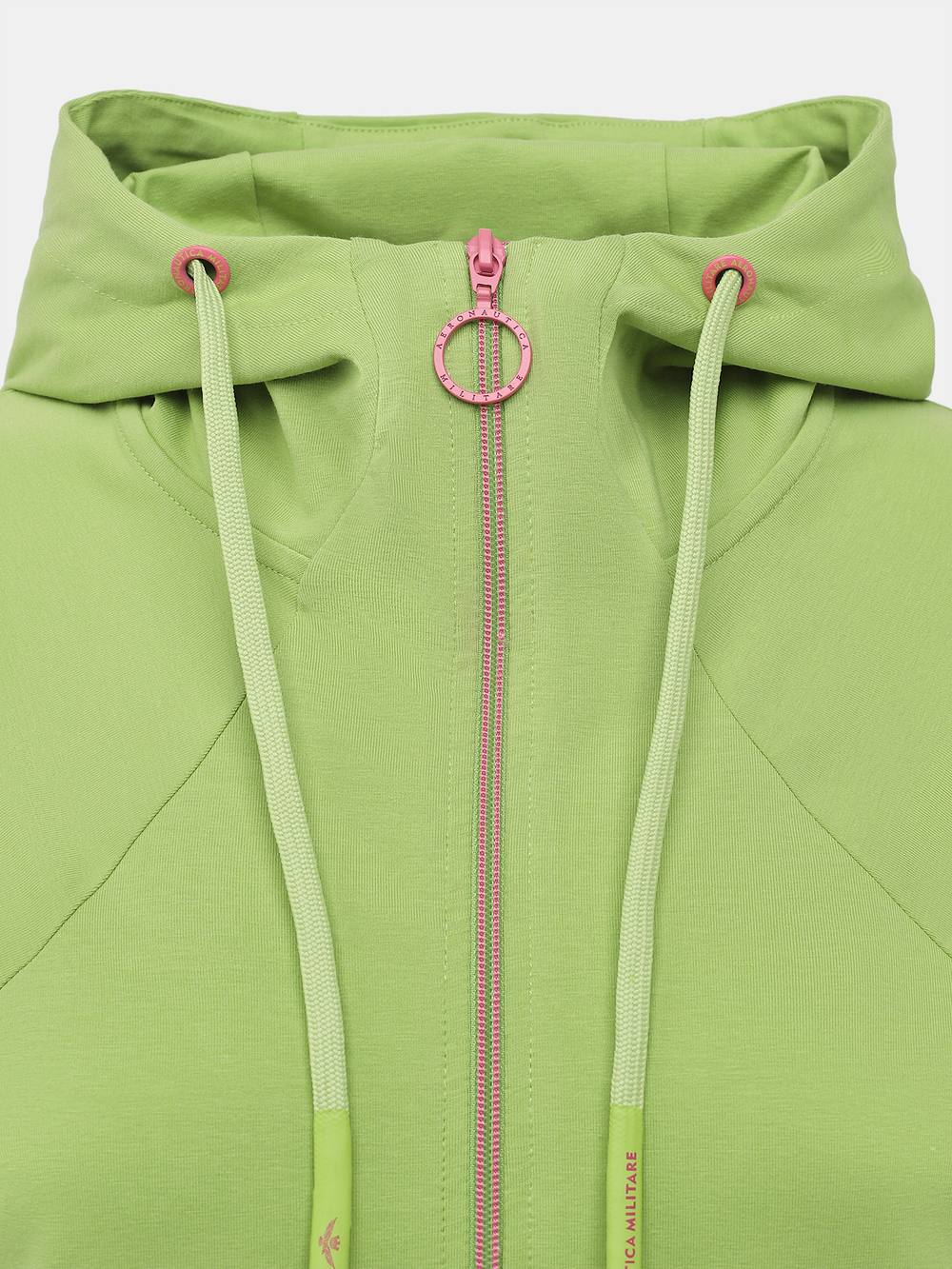 Кофта жен. AERONAUTICA 1877 салатовый лого розовым