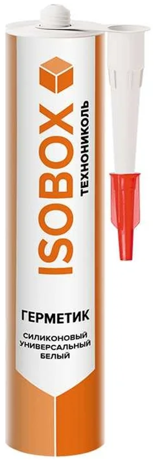 Герметик ISOBOX 280гр силиконовый универальный белый