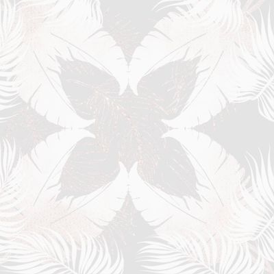 Белые пальмовые листья на нежно сером