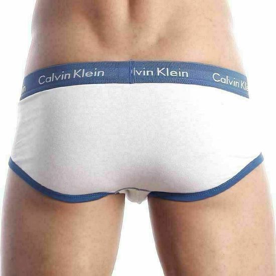 Мужские трусы брифы Calvin Klein 365 White Blue Brief