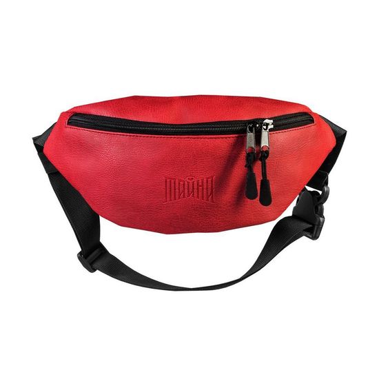 Сумка ТАЙНА поясная BLOCK-L бургунди