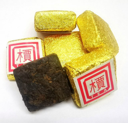 59178 Чай прессованный черный "Пуэр Шу Гунтин"  (сяо фан)