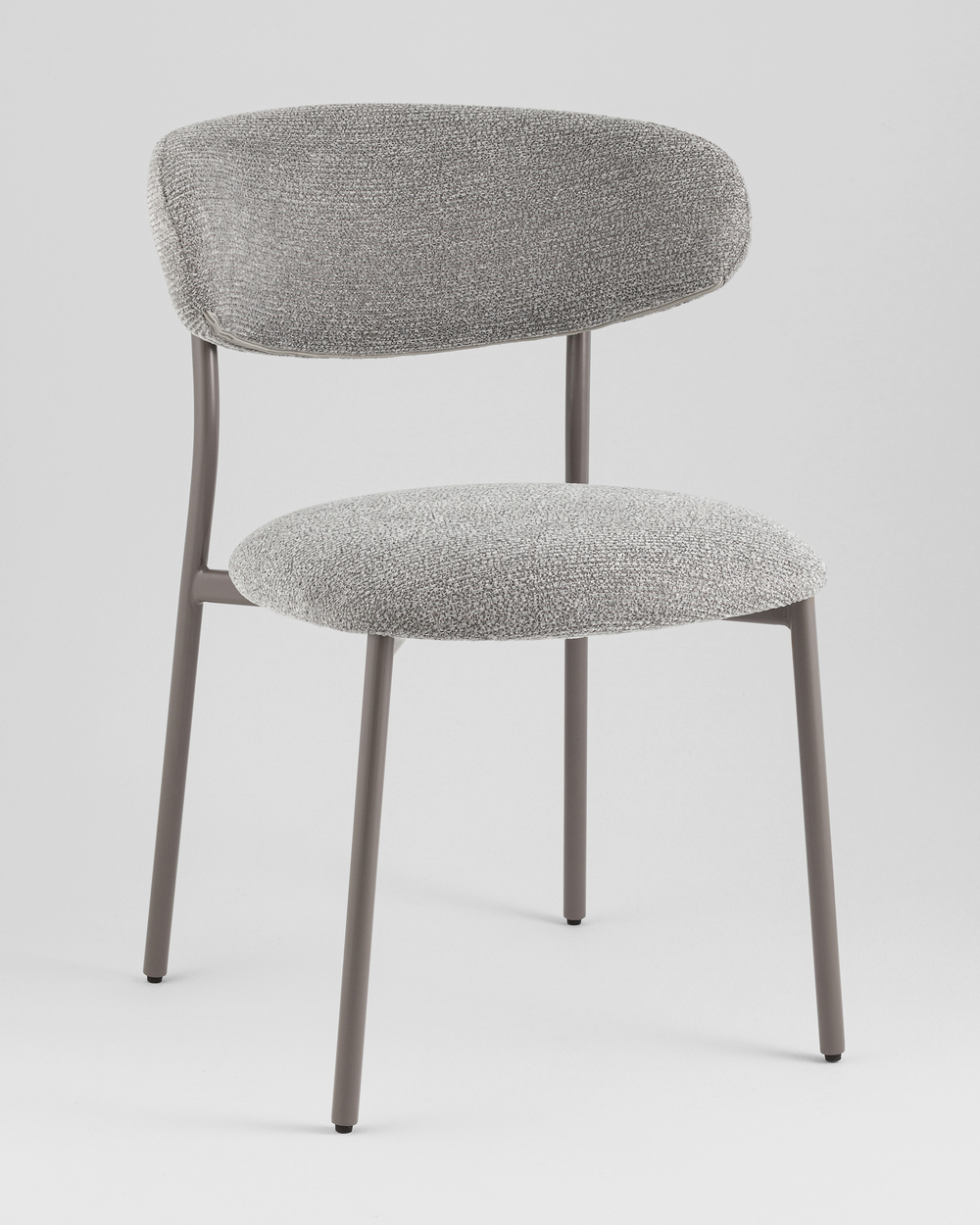 Стул обеденный Ayla серый серые ножки