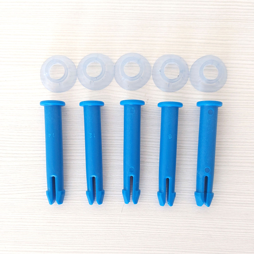 Комплект из 5 штук - Штифт для соединения (штырь) длиной 59 мм. Синий, для каркасного бассейна Pro Max BestWay 305*76