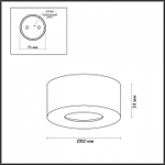 Накладной светильник Odeon Light Bene 4284/7CL