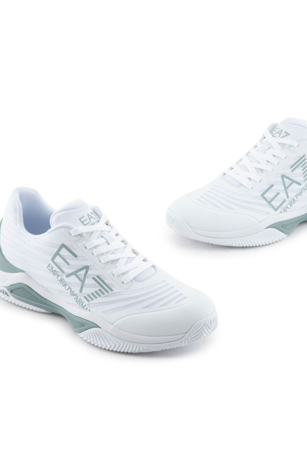 Мужские кроссовки теннисные EA7 Unisex Woven Sneaker Clay - белый