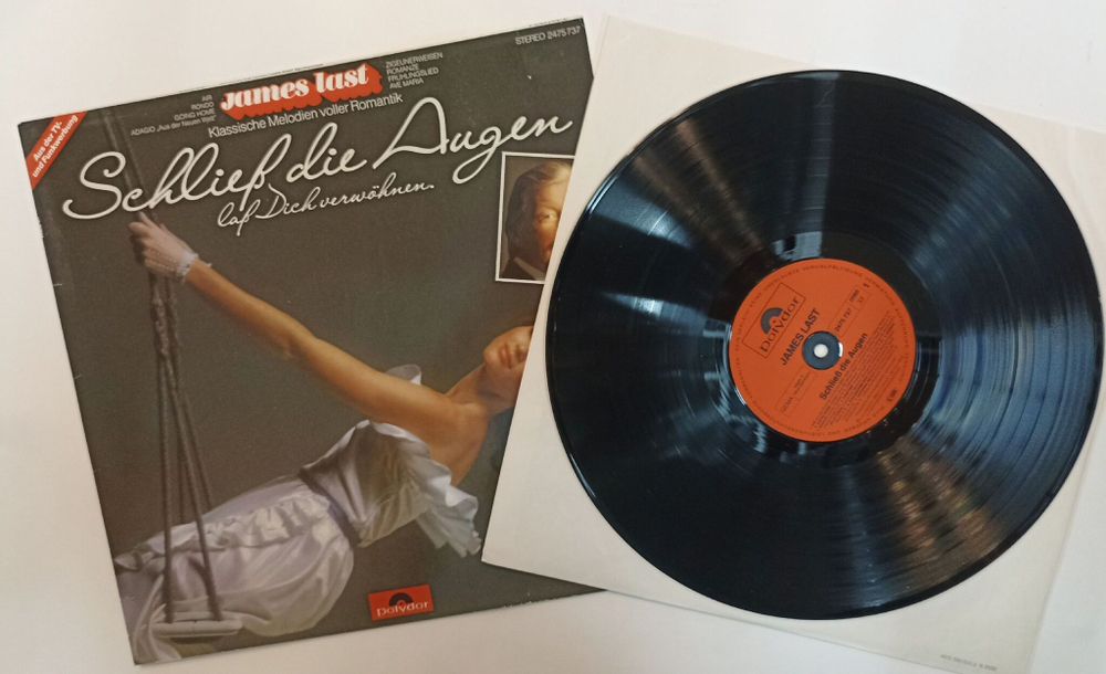 Винтажная виниловая пластинка LP James Last Schlieb Die Augen Lab Dich Verwohnen NM (Germany 1981)