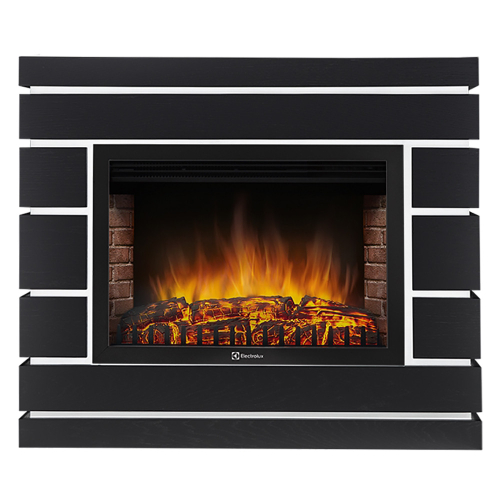 Каминокомплект: Очаг Electrolux EFP/P-2520LS N, портал Moderno 25 шпон черный дуб НС-1721525