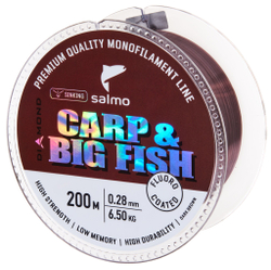 Леска монофильная Salmo Diamond CARP & BIG FISH FLUORO COATED Dark Brown 200/028
