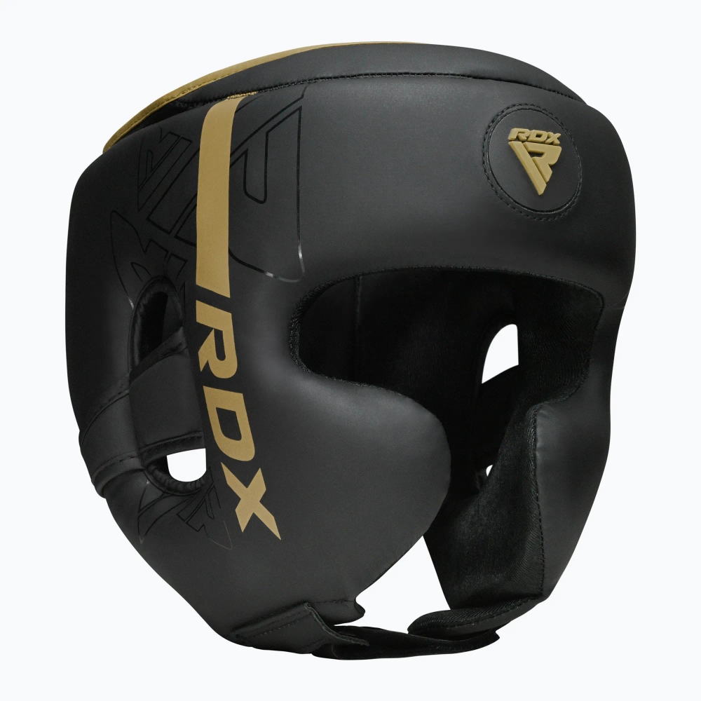 Боксёрский шлем RDX F6 золотой