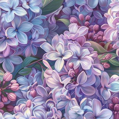 Цветущая сирень